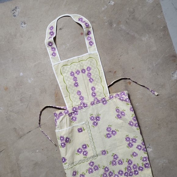 *Free With Purchase* 70’s apron floral seventies 70s 1970s home decor vintage - Picture 3 of 8